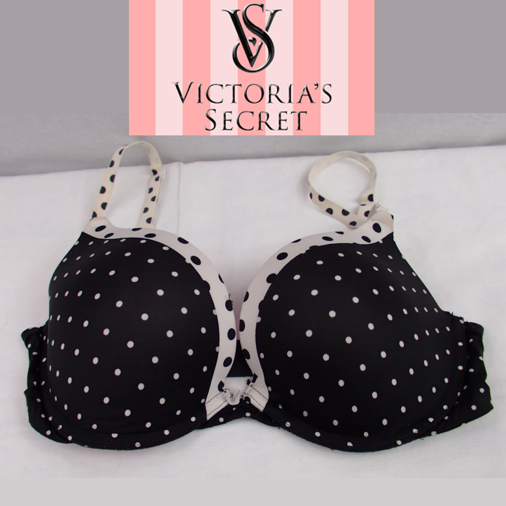 Victoria's Secret Polka Dot Push Up Bra 34C